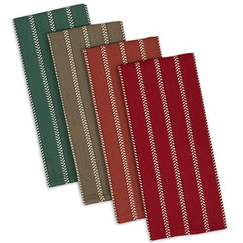 Cotton French Jacquard Dish Towels, 20x28 Set of 3, Decorative Tea Towels for Everyday Kitchen Cooking and Baking